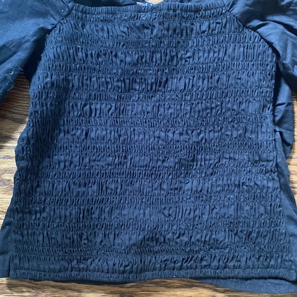 Puff sleeve sweetheart top Gap Black extra small XS new with tags - Picture 7 of 8